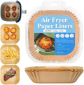Non-stick Square Air Fryer Liners: 100 Pack for Ninja & Microwave, WEBROIL