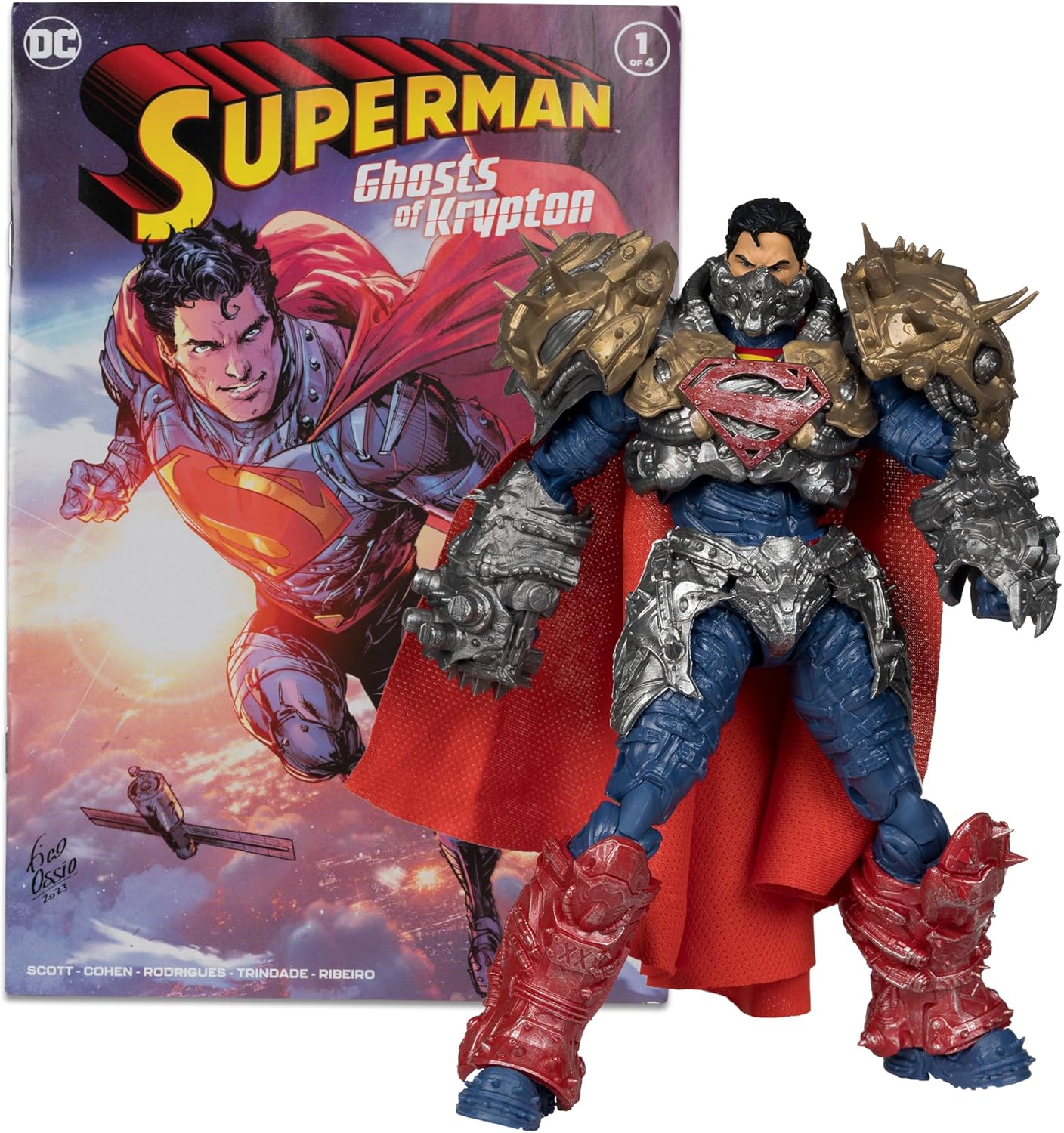 McFarlane Toys Superman Action Figure with Comic