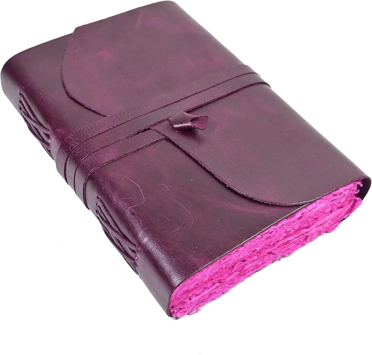 Vintage Purple Leather Journal by Modest Goods - 200 Pages
