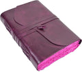 Vintage Purple Leather Journal - Perfect for Grimoire and Sketchbook