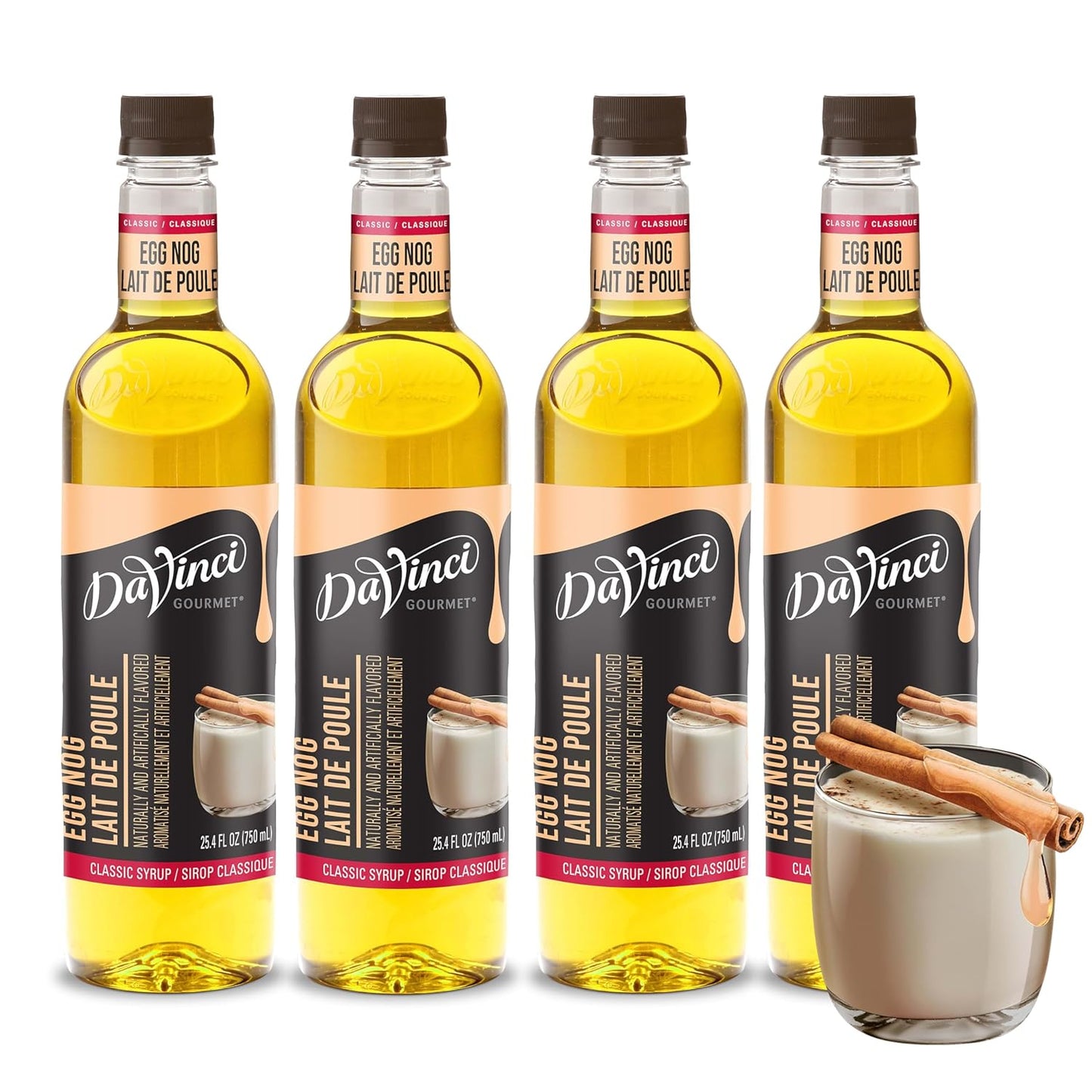 DaVinci Gourmet Classic Egg Nog Syrup for Festive Beverages