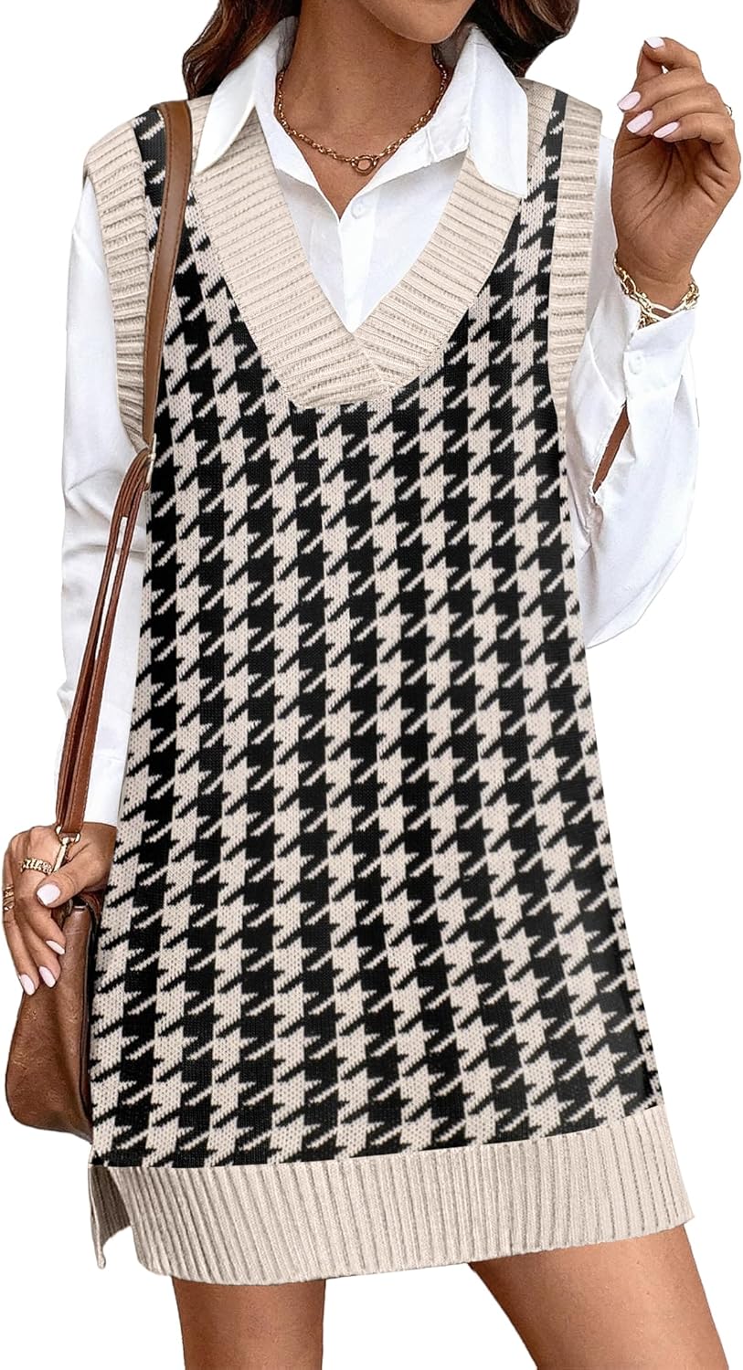 Zeagoo Womens Tank Sweater Dress for Stylish Fall Fashion