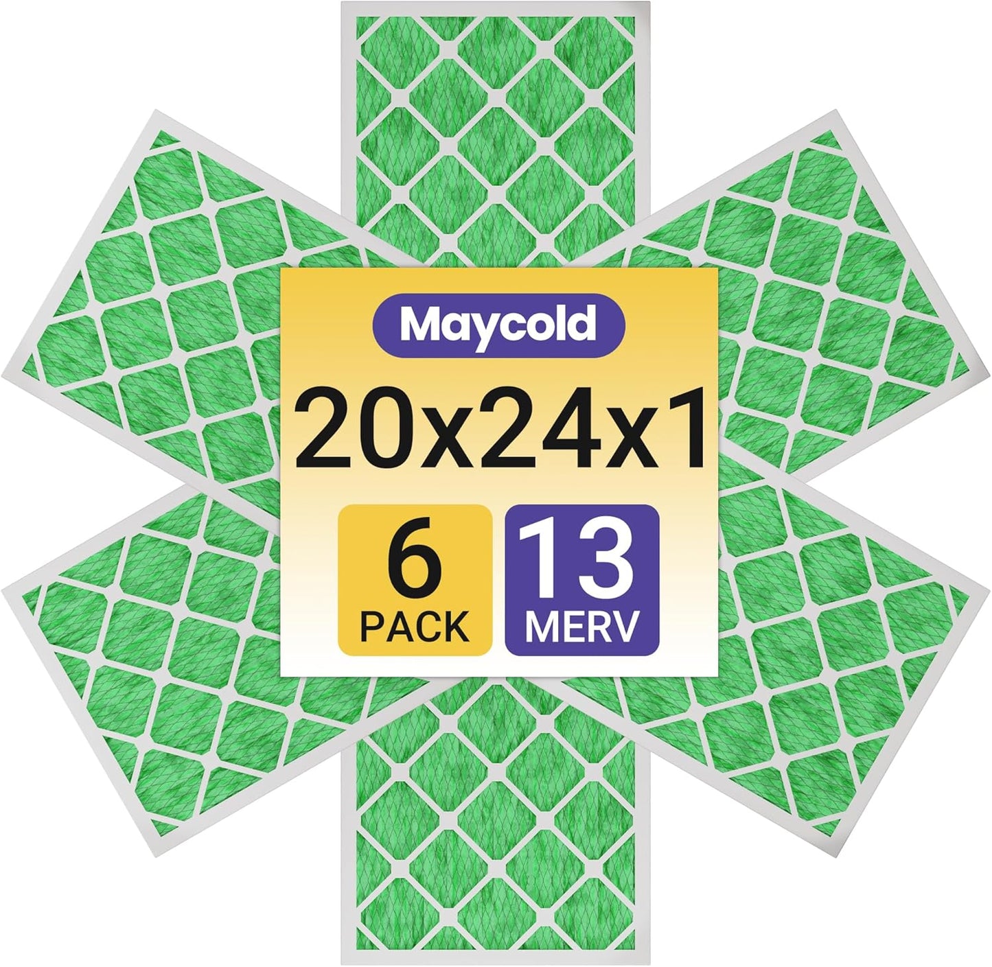 Maycold MERV 13 20x24x1 Air Filter for Cleaner Air Quality