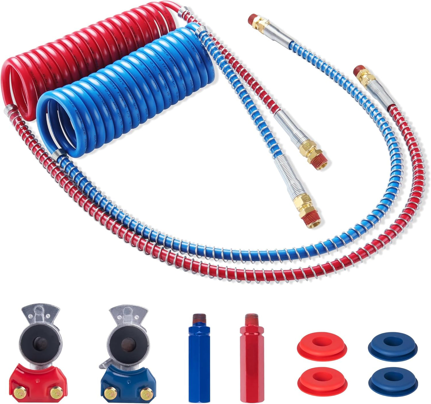 Semi Truck Air Brake Line Hose Coil Assembly for Optimal Performance