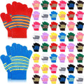 Kids Winter Gloves Bulk Stretchy Full Finger Knitted Gloves