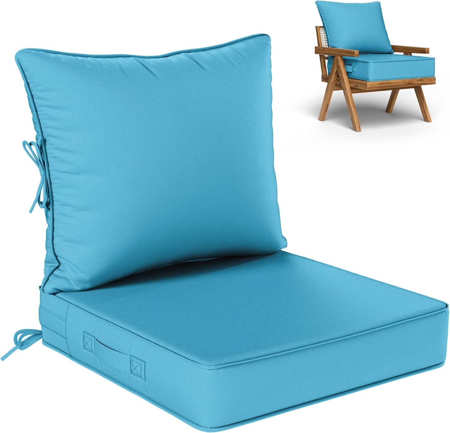 Outdoor Seat Cushion Set for Comfortable Patio Furniture Use