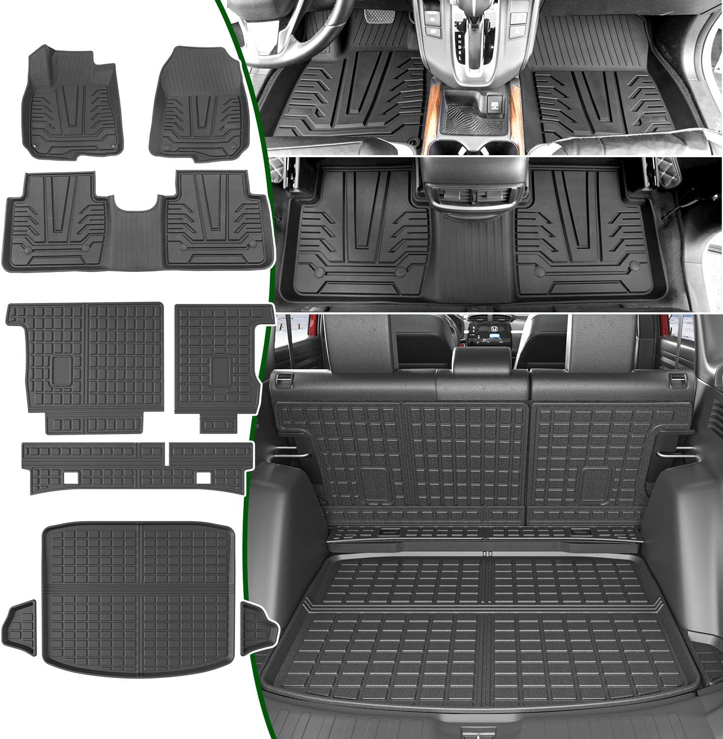 Cargo Liners Floor Mats for 2017-2022 Honda CRV Accessories