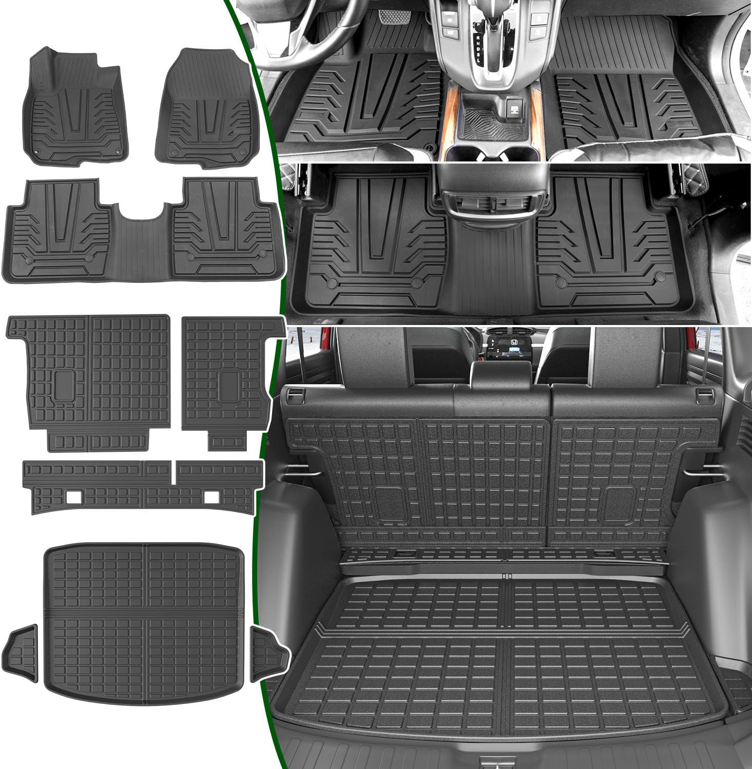 Cargo Liners Floor Mats for 2017-2022 Honda CRV Accessories
