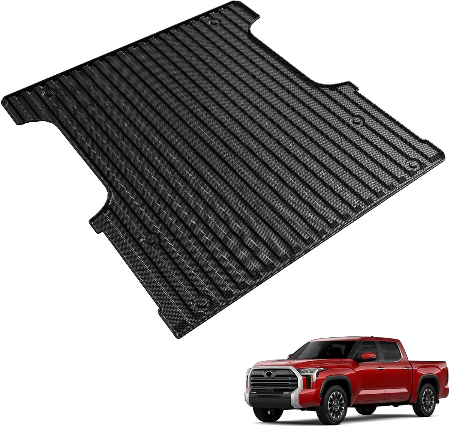 Custom Fit Bed Mat for Toyota Tundra 2022-2026, Durable Liner