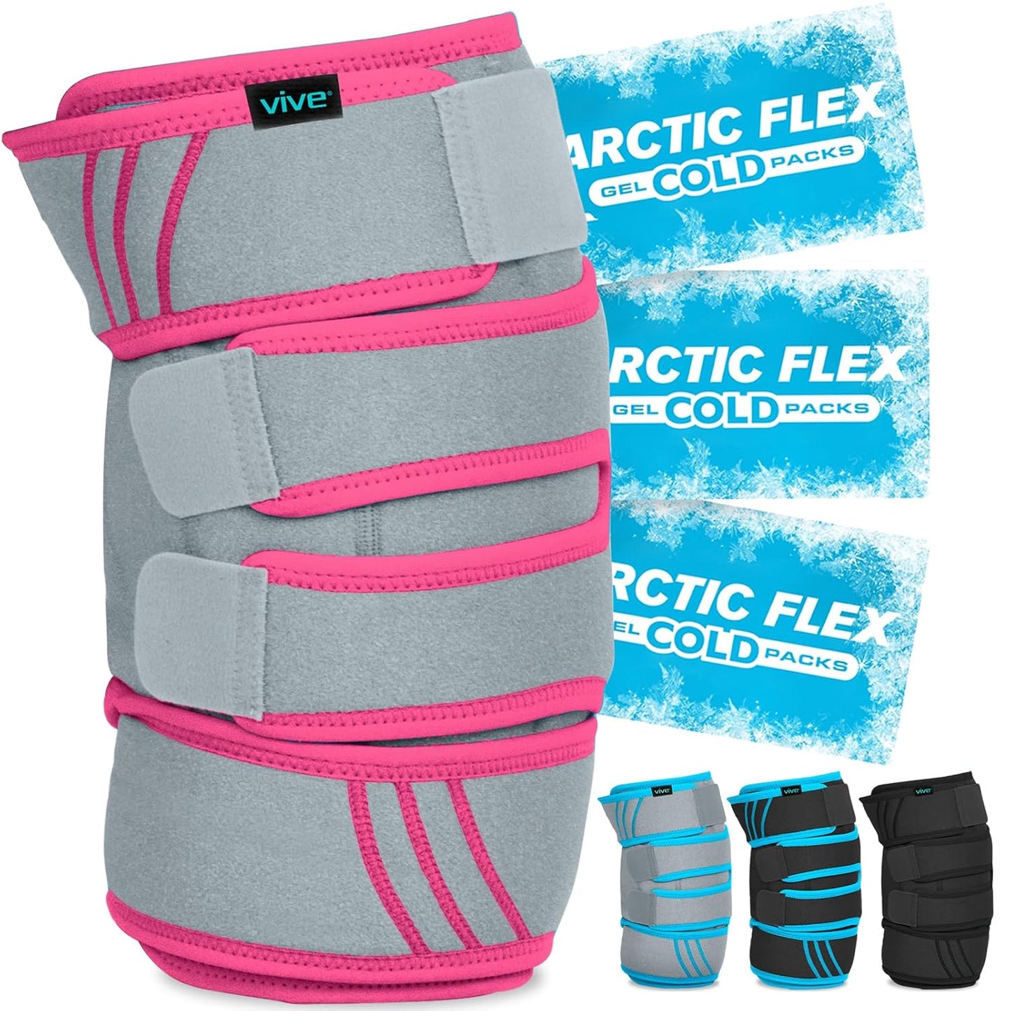 Vive Knee Ice Pack Wrap for Pain Relief and Recovery Support