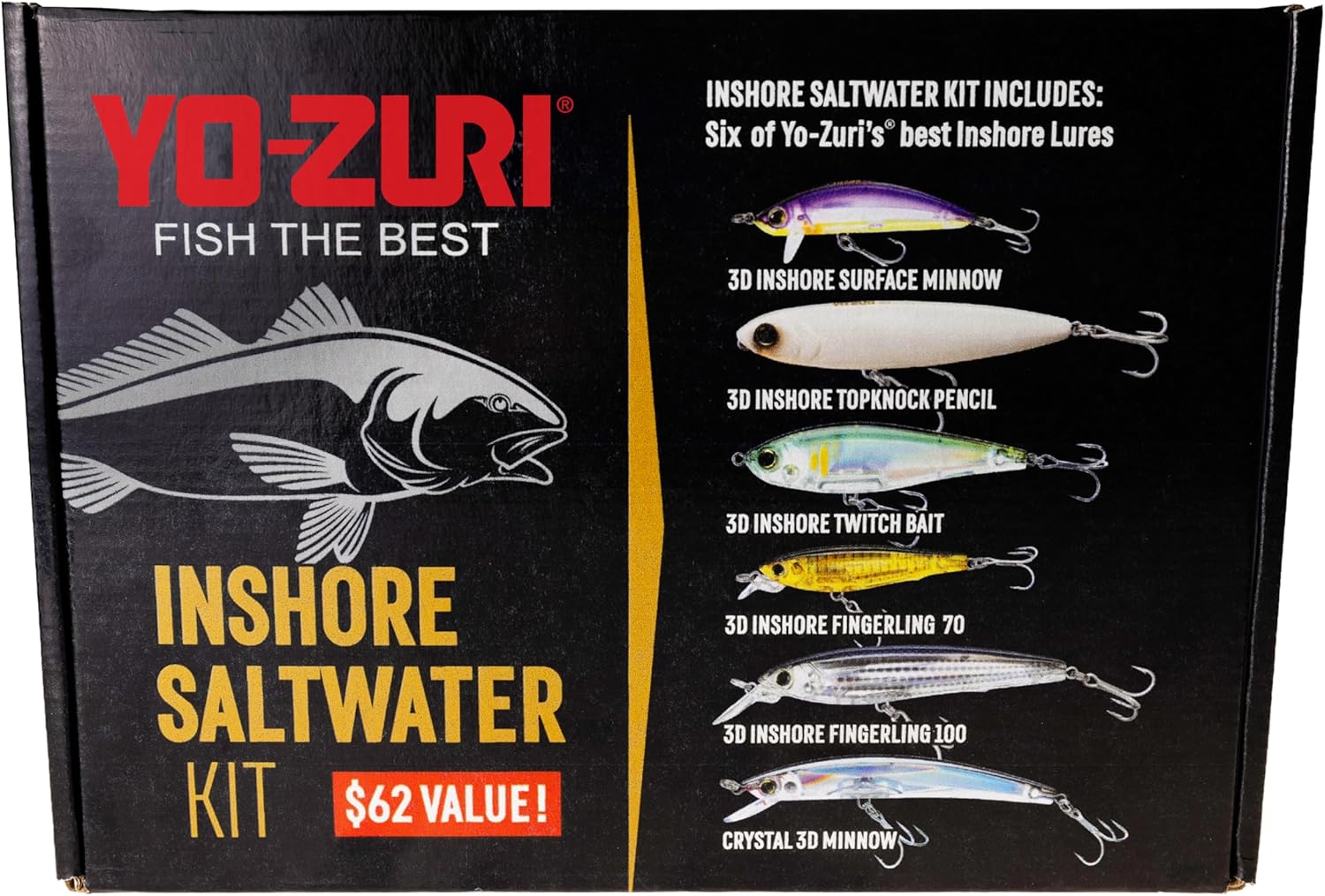 Yo-Zuri Inshore Saltwater Fishing Kits for Beginners and Experts