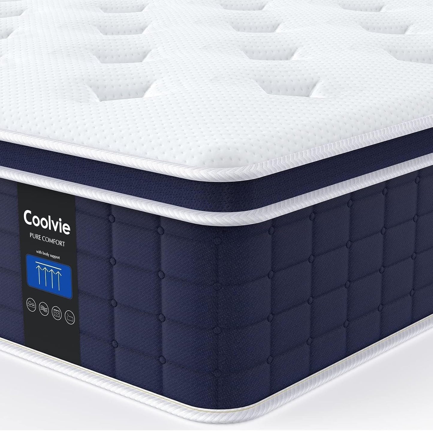 Coolvie Firm King Size Mattress 12 Inch for Ultimate Comfort