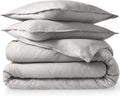 Flannel Duvet Cover Set Full - Velvety Soft Heavyweight Flannel