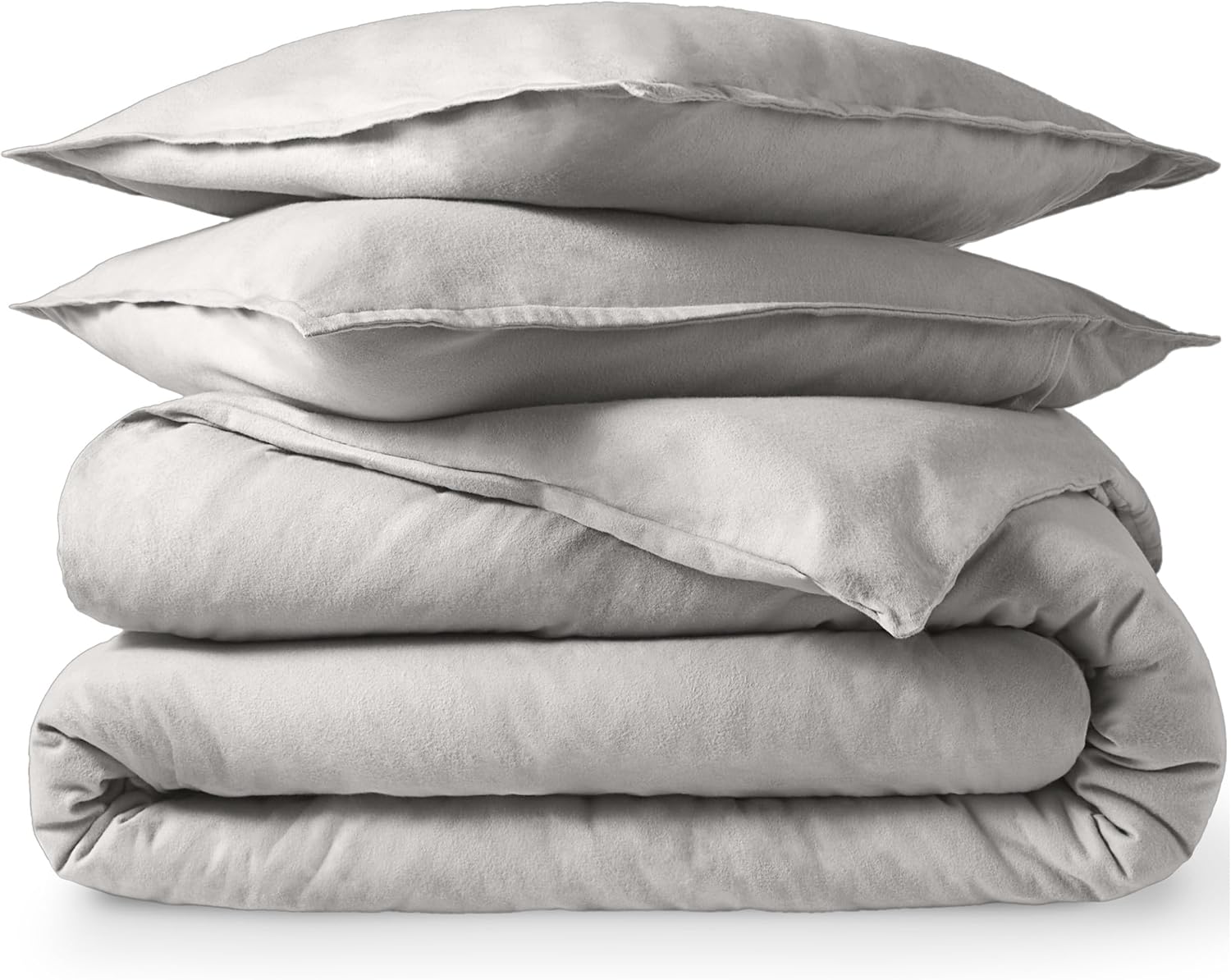 Flannel Duvet Cover Set - Full Size - Soft Cotton Comfort