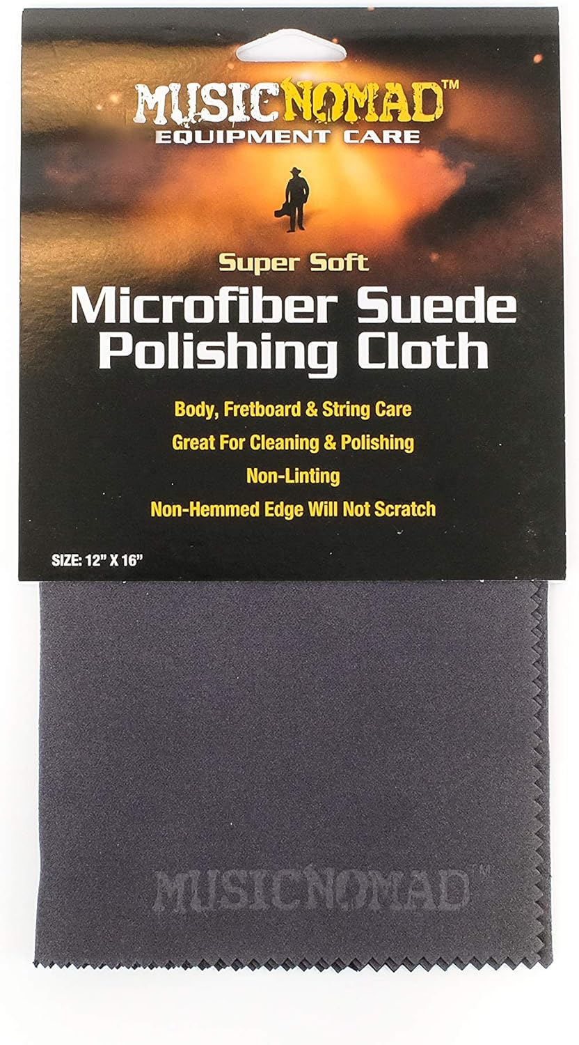 MusicNomad Small Suede Cloth: Shine & Protect