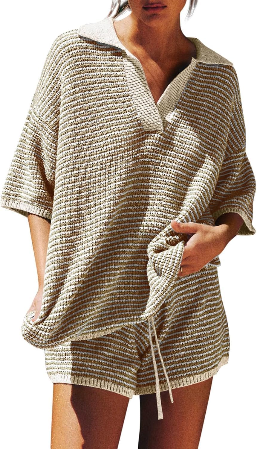 Tankaneo Womens Sweater Set 2 Piece Outfits for Comfort