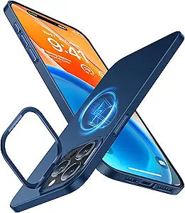 TORRAS Slim Fit Magnetic Stand Case for iPhone 15 Pro Max 6.7