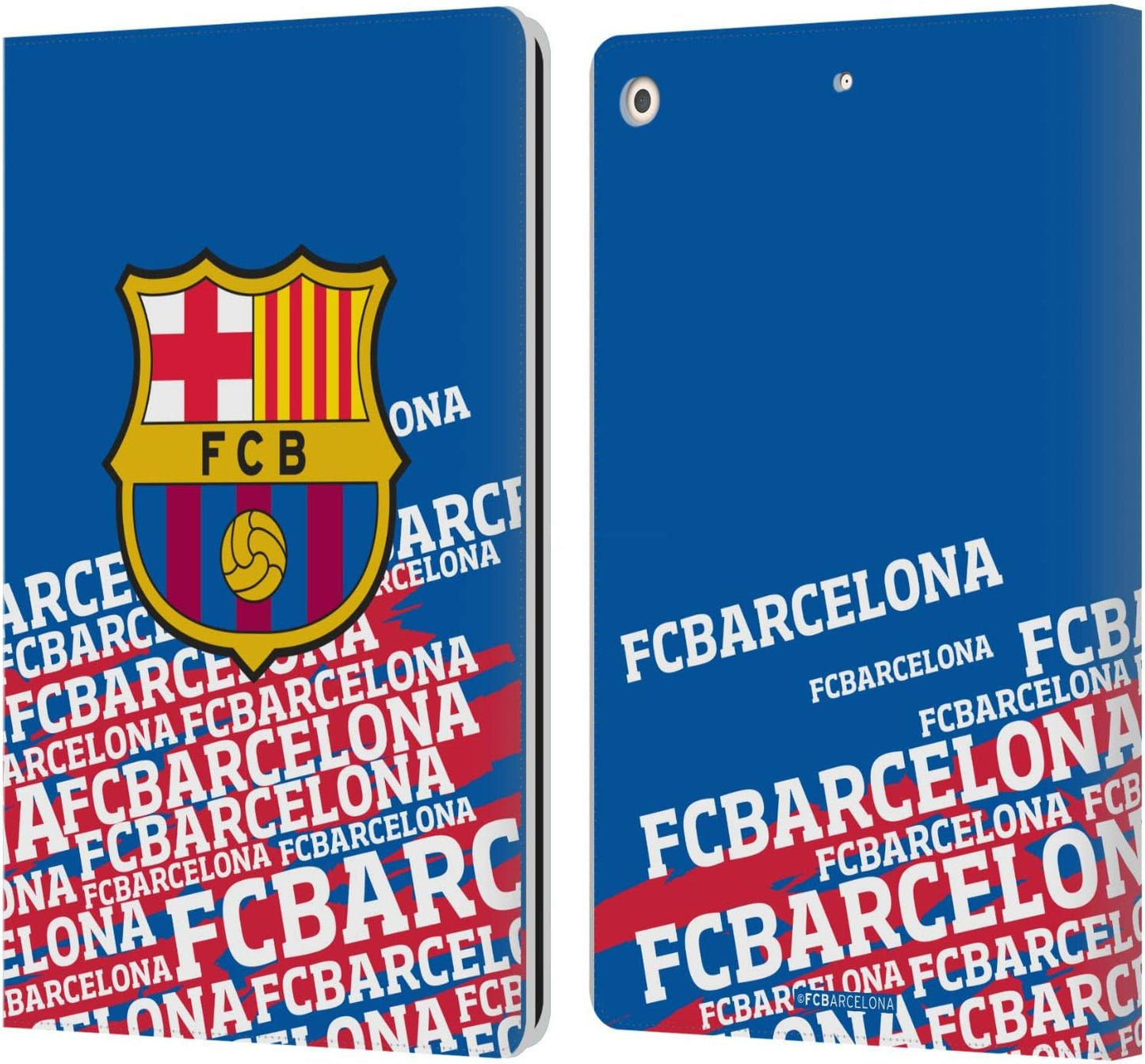 FC Barcelona Impact Crest Leather Wallet Case for iPad 10.2