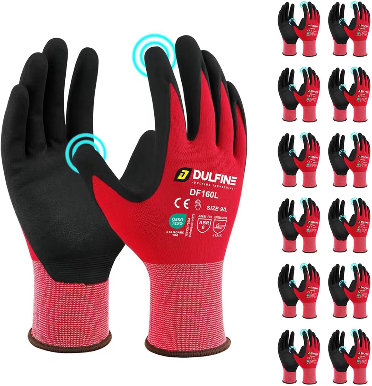Safety Work Gloves MicroFoam Nitrile Coated for All Tasks