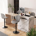 Bar Stools Set of 4 Modern Swivel Bar Chairs - High Back, Quick