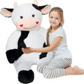 32 in Large Cow Stuffed Animal Plush Toy - Giant Cuddly Companion