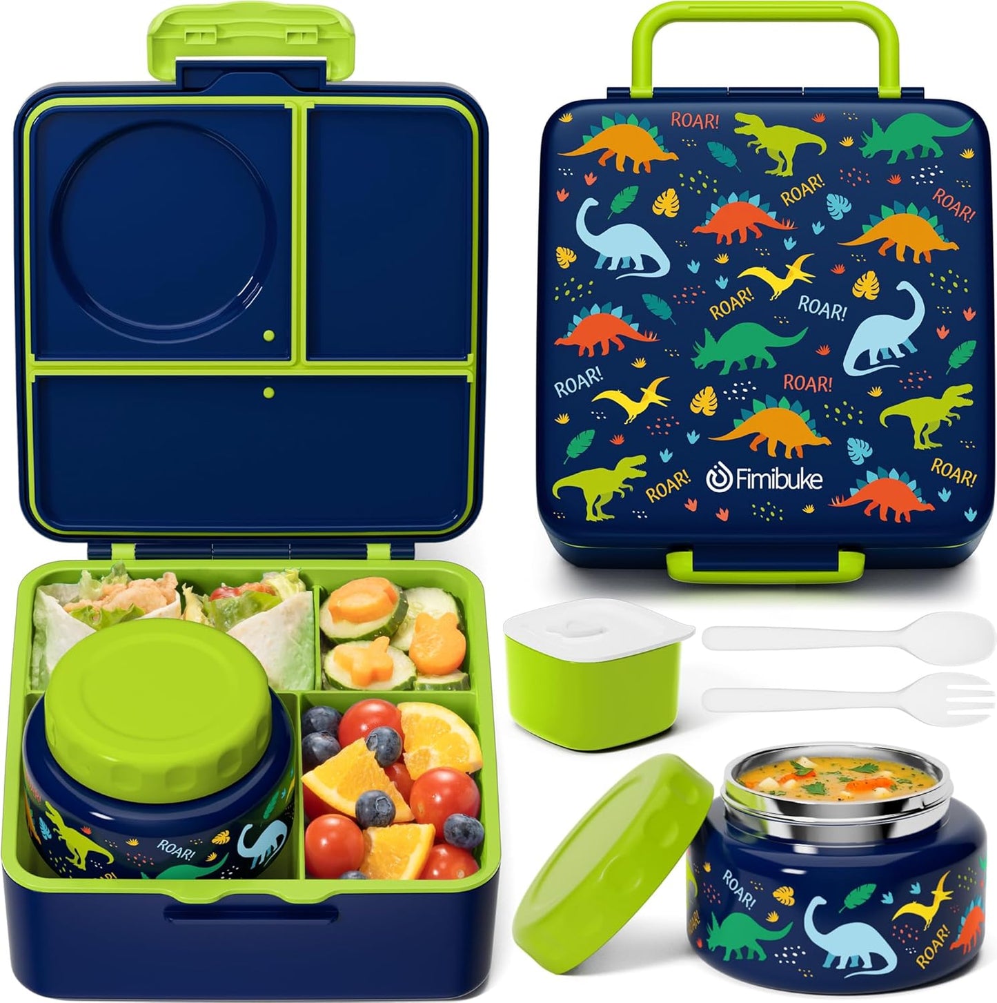 Fimibuke Bento Box for Kids - Leakproof & Insulated Lunch Box