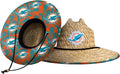 NFL Team Logo Floral Lifeguard Beach Straw Sun Hat - Team Pride
