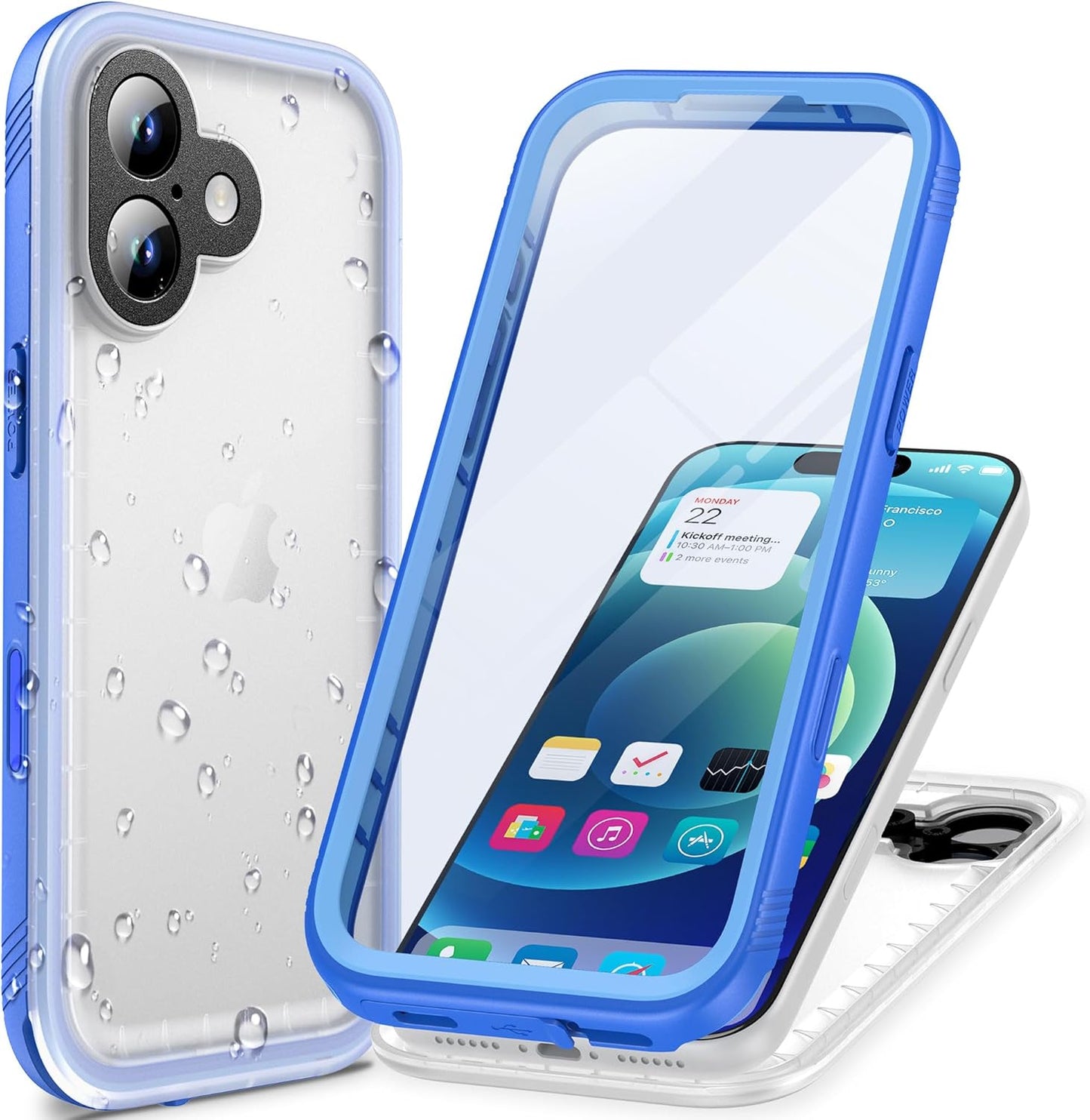 Cozycase TOP Waterproof Case for iPhone 17 - Military Grade Protection