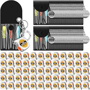 Mini Screwdriver Keychain and Tape Measure Set for Gifts
