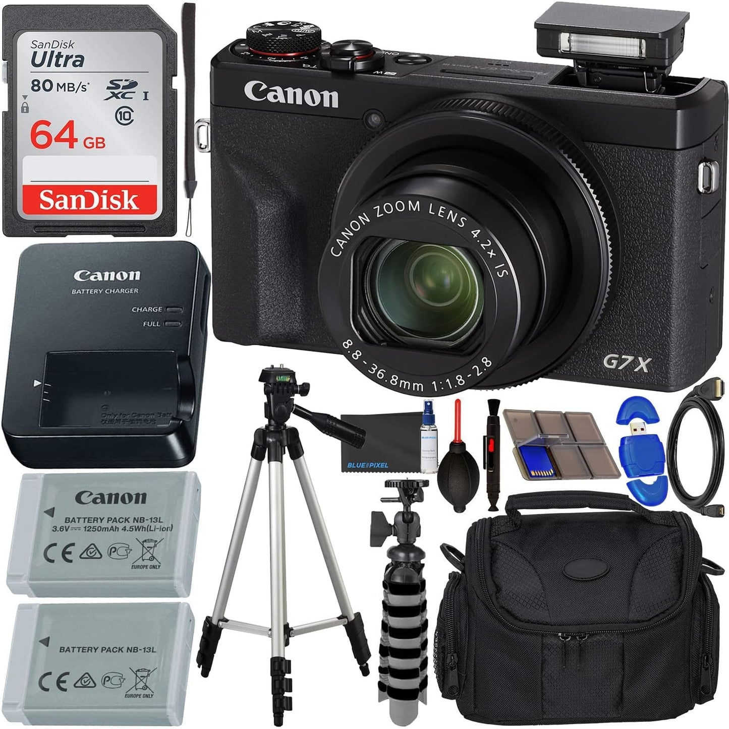 Canon PowerShot G7 X Mark III Digital Camera with Accessory Bundle