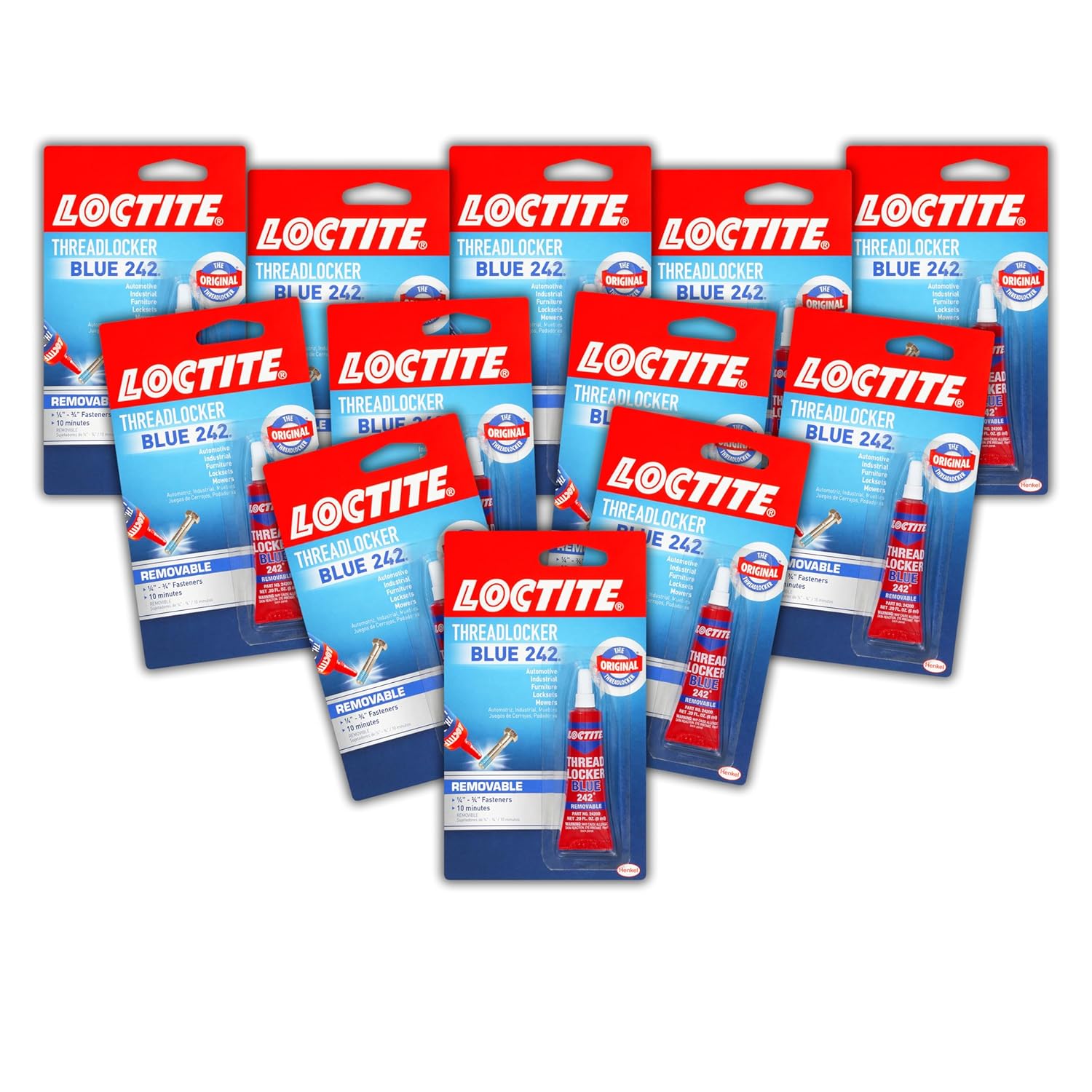 Loctite Threadlocker Blue 242 - Removable Lock Glue for Fasteners