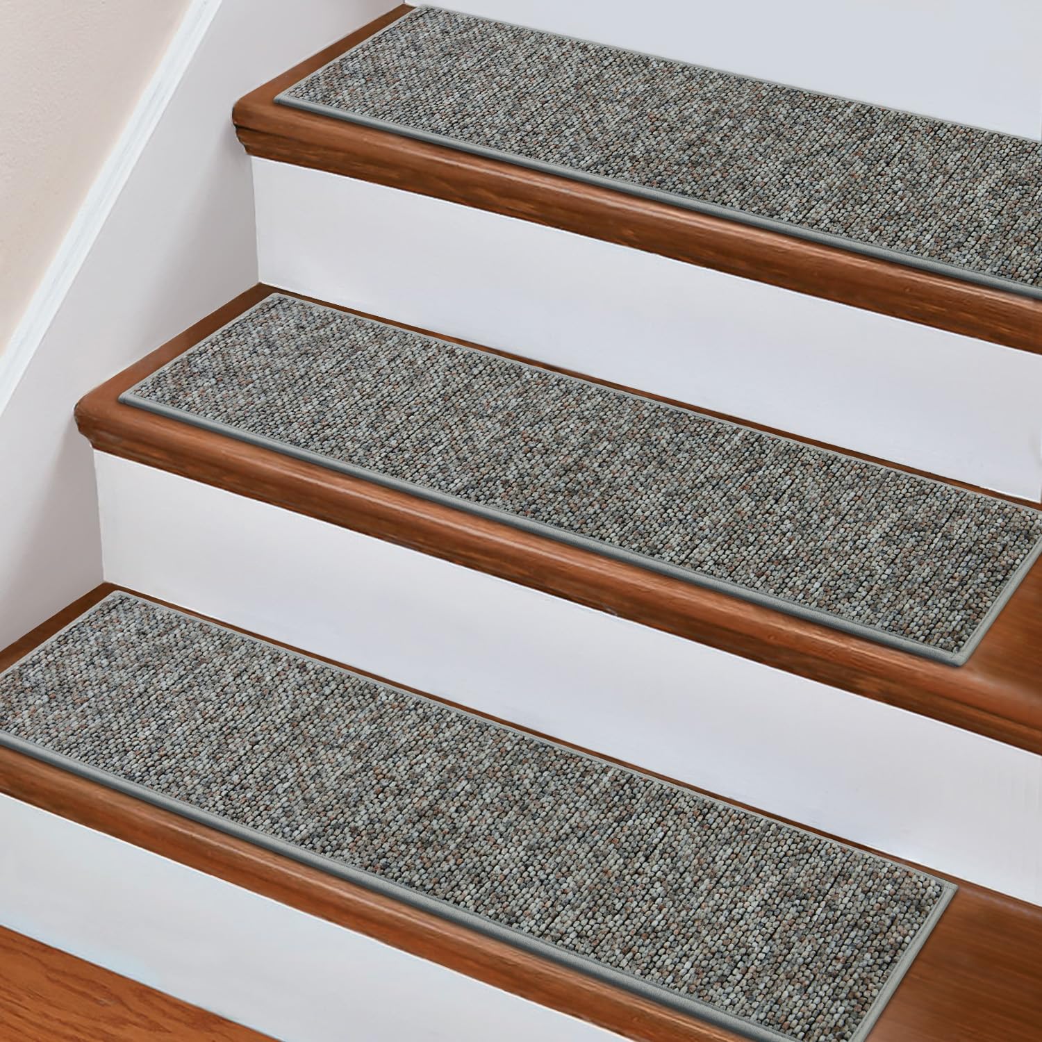 Non Slip Carpet Stair Treads for Wooden Steps - 15 Pack