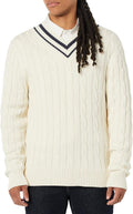 Cable Knit V-Neck Sweater for Men - Comfortable Layering Essential Our