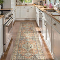 Lahome Oriental Kitchen Runner 2.5x10 - Washable Non Slip Hallway Rug
