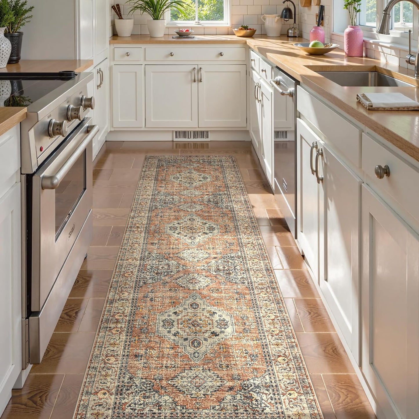 Lahome Oriental Kitchen Runners for Hallways, Soft Non Slip Rug