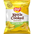 Lay's Kettle Cooked Potato Chips 40% Less Fat Original - Crunchy Snack