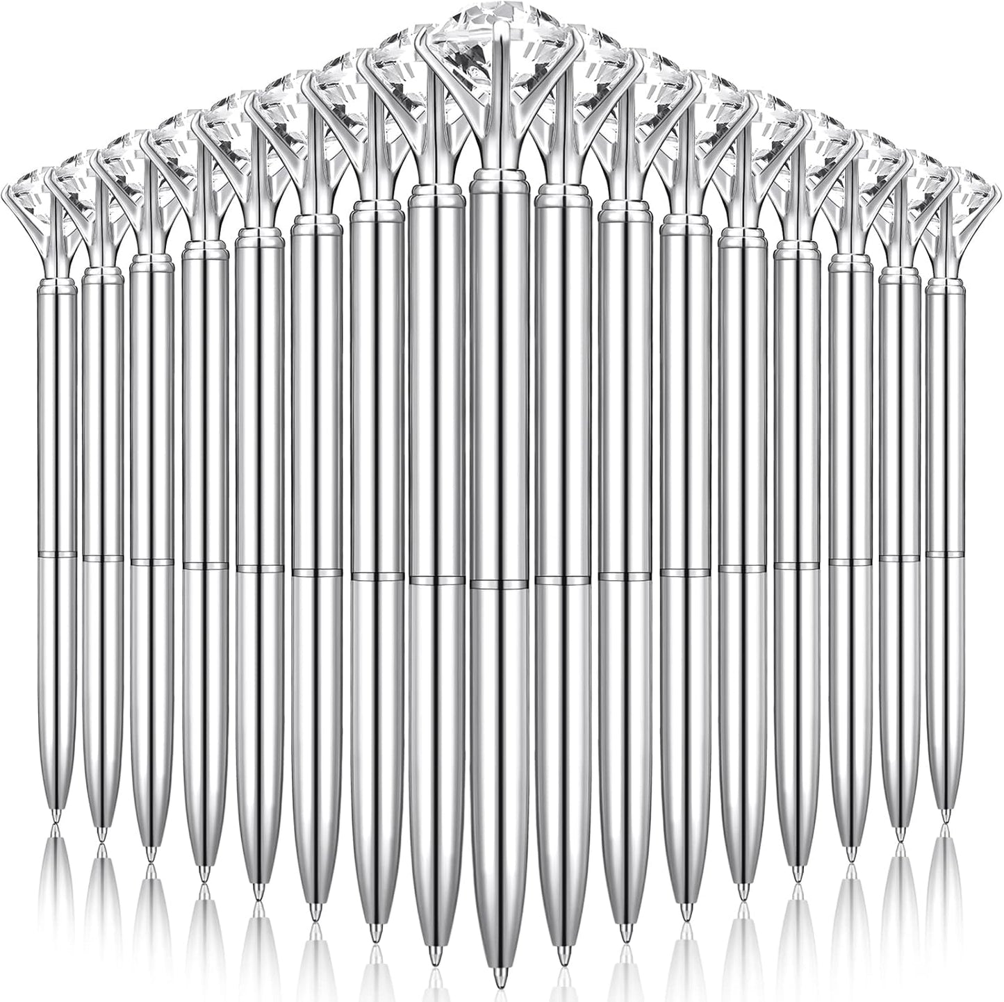50 Pcs Bulk Diamond Pens for Bridal Shower and Wedding Parties