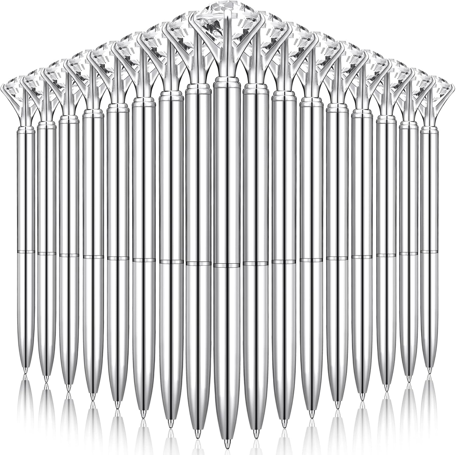 50 Pcs Bulk Diamond Pens for Bridal Shower and Wedding Parties