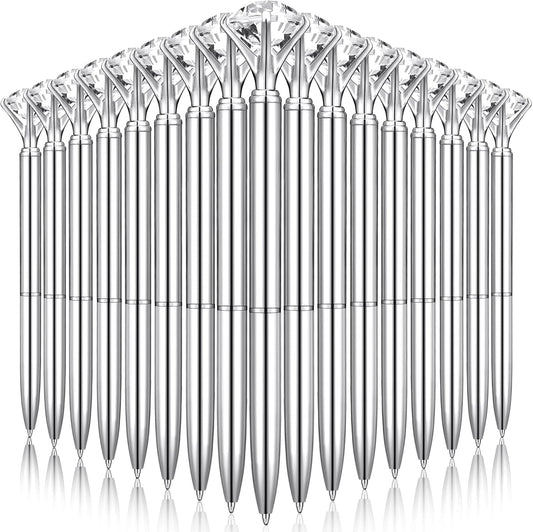 50 Pcs Bulk Diamond Pens for Bridal Shower and Wedding Parties