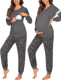 Ekouaer Maternity Nursing Pajama Set - Soft Nursing PJs Sets