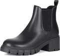 Athlefit Women's Chelsea Boots Lug Sole Chunky Heel - Comfortable Walk