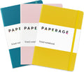 PAPERAGE Lined Journal Notebooks 3-Pack - Thick 100 GSM Paper