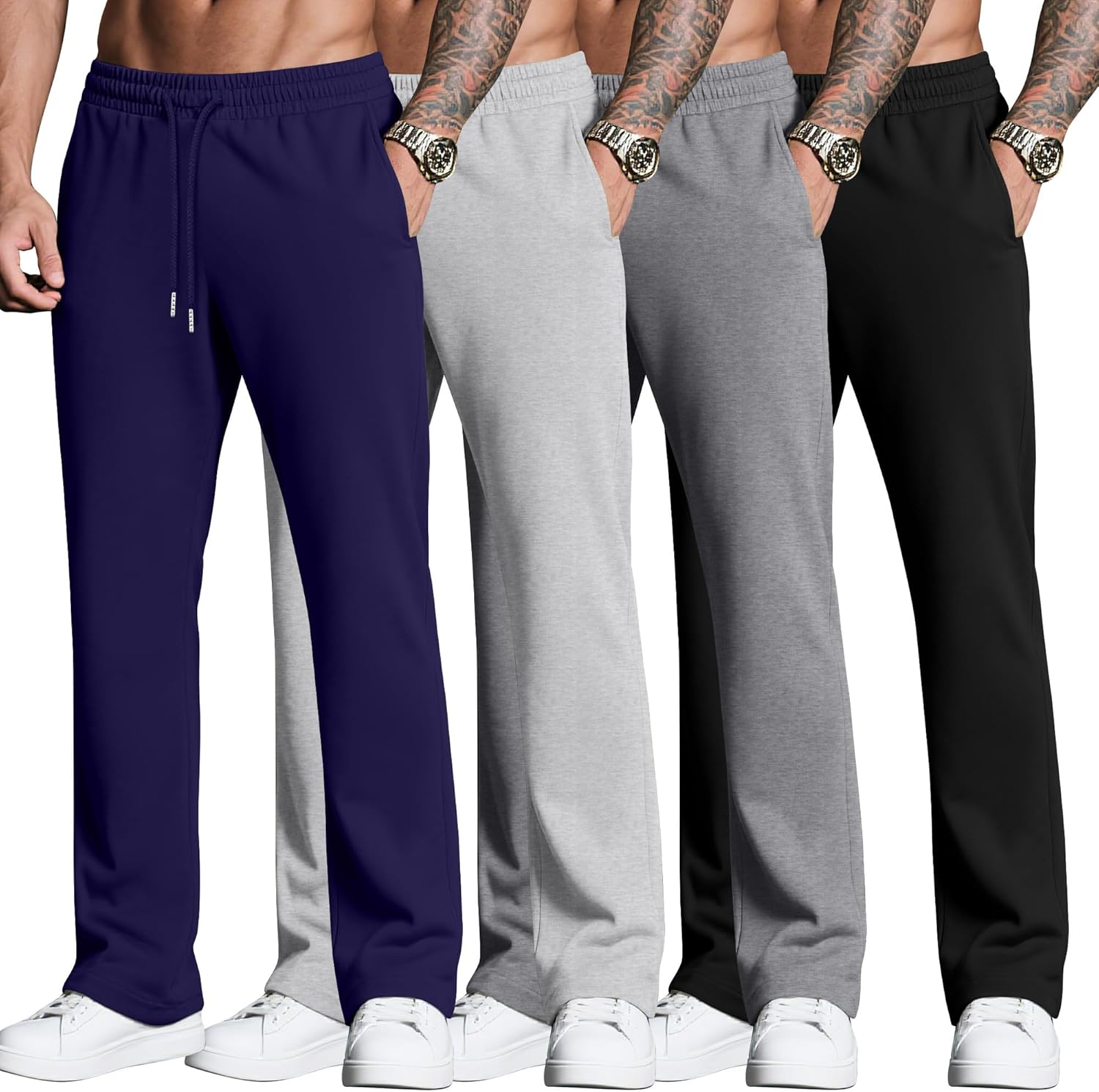 Neer Men's Sweatpants Joggers with Pockets for Casual Wear