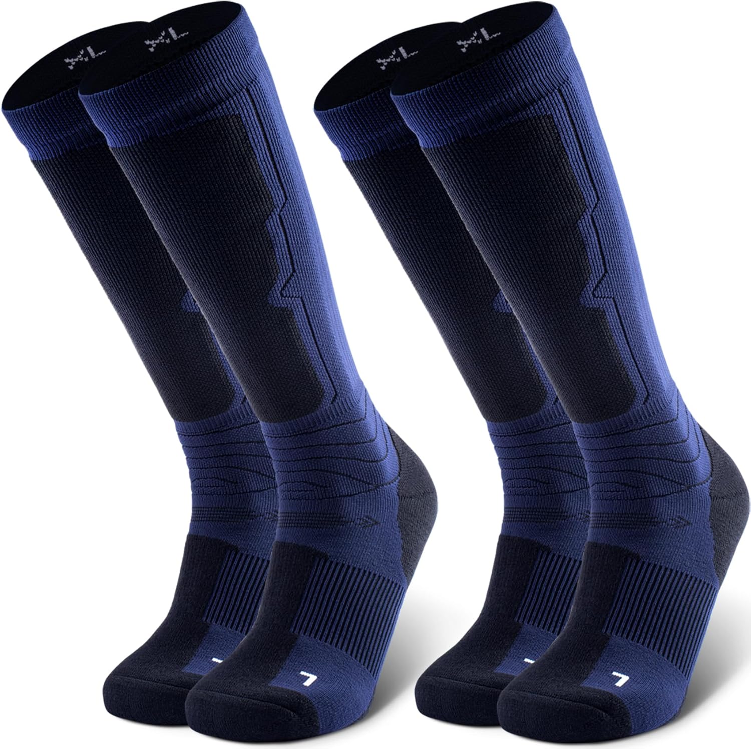 Merino Wool Ski Socks (2-Pack) Warm & Cozy
