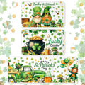 St Patricks Day Kitchen Rugs Set of 3 - Lucky Green Shamrocks