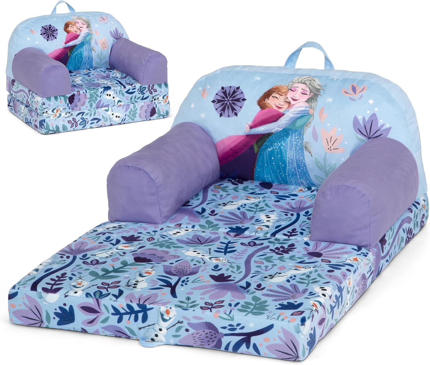Disney Frozen Cozee Buddy Flip-Out Kids Chair for Comfort