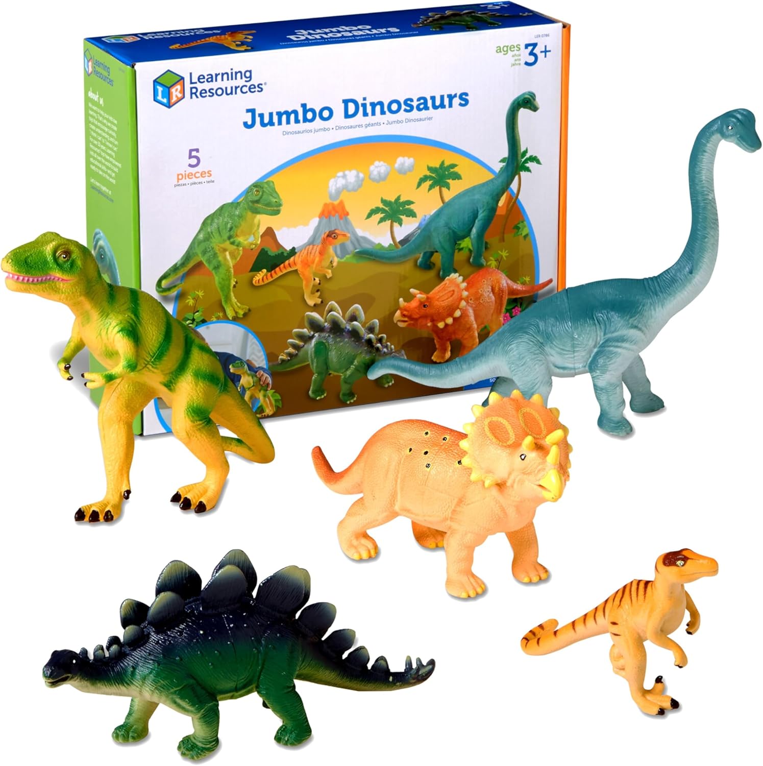 Learning Resources Jumbo Dinosaurs for Imaginative Play and Fun