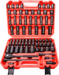 1/2in Drive Impact Socket Set - 66-Piece Deep & Standard Sockets