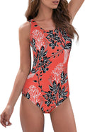 Modest Criss Cross Back One Piece Swimsuit Women - Full Coverage extra