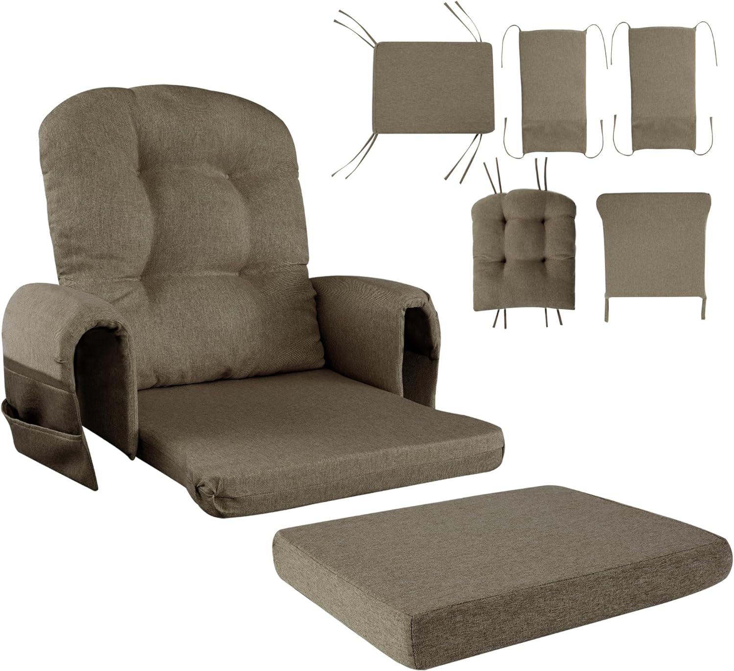 HOMBYS Glider Rocker Cushions - Supportive & Washable